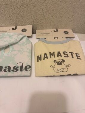 2-Grayson pup pet apparel Namaste Pug Dog